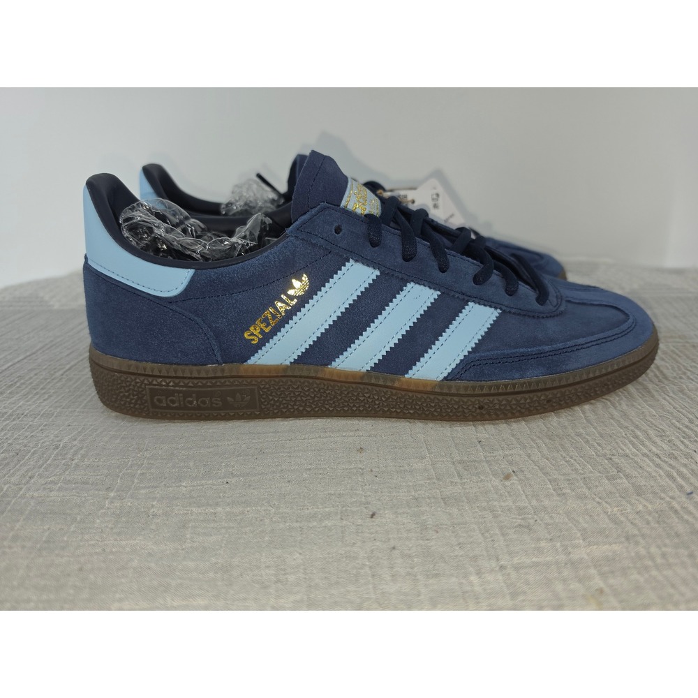 Adidas Handball Spezial Navy Sky Blue Gum Sole Mens Sneakers BD7633 Size 9